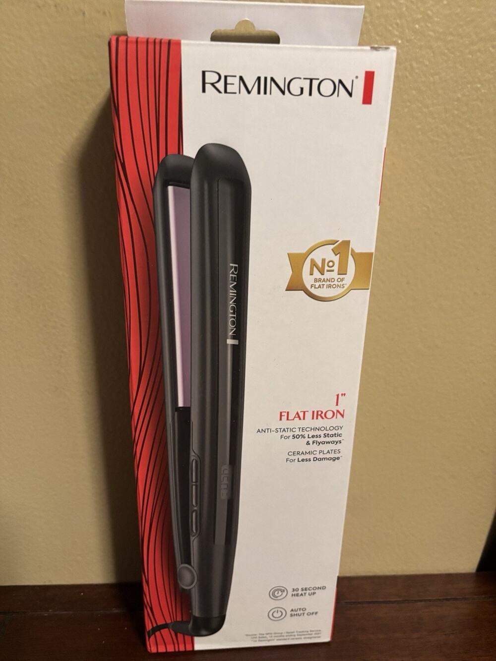 Remington 1" Anti-Static Flat Iron with Floating Ceramic Plates and Digital New